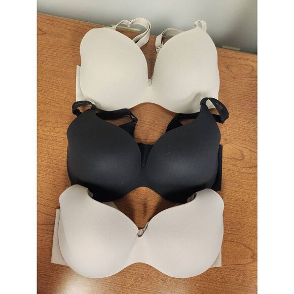 Maidenform SET OF 3 36C bras. 1-nude, 1-black, and 1-toupe lightly padded underw - Picture 1 of 6